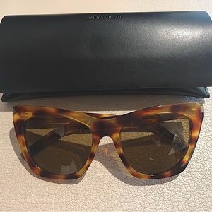 Saint Laurent Sunglasses, brown tortoise shell, SL214